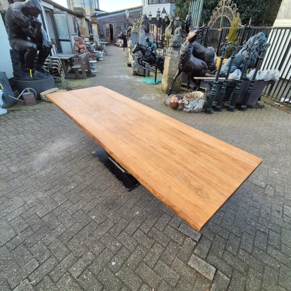 Designer Eettafel Teak 3,00 m x 1,01 m - Afbeelding 2