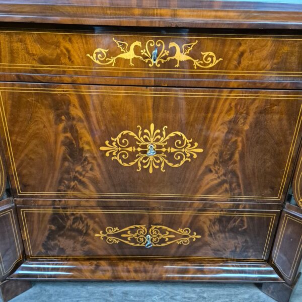 Commode Biedermeier 1830 Mahonie - Afbeelding 9