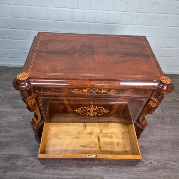 Commode Biedermeier 1830 Mahonie - Afbeelding 13