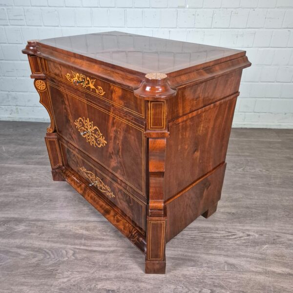 Commode Biedermeier 1830 Mahonie - Afbeelding 3