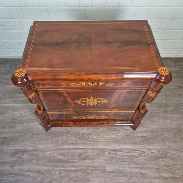 Commode Biedermeier 1830 Mahonie - Afbeelding 4