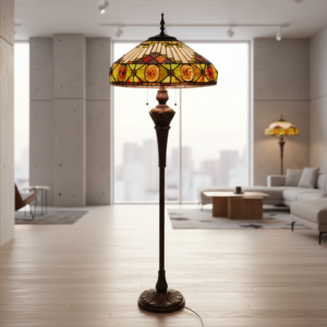 Tiffany Stalamp Vloerlamp Art-Deco Ø 0,52 m