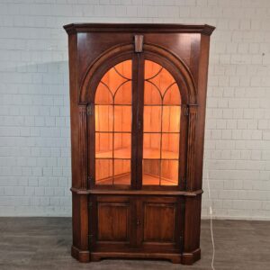 Vitrine Hoekkast Noten 1,28 m