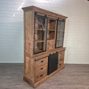 Vitrine Boekenkast Teak 1,93 m