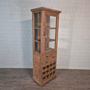 Wijnkast Vitrine Teak 0,67 m
