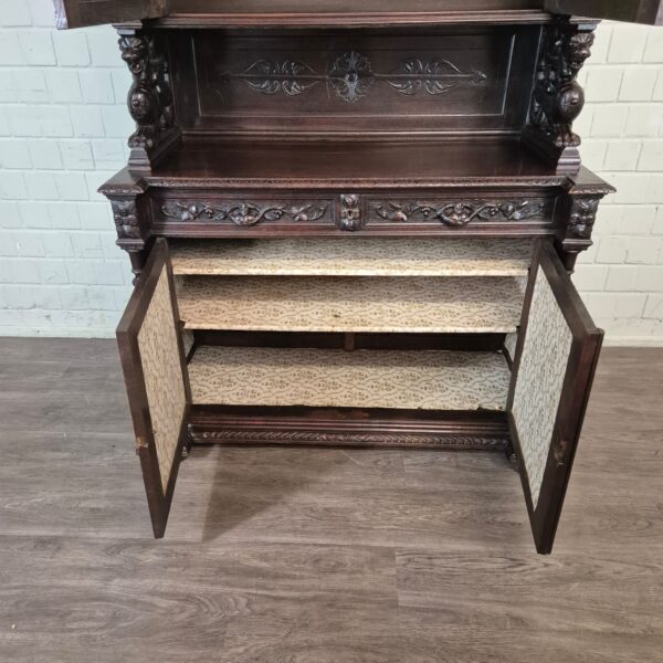 Vitrine Jachtkast Gründerzeit 1880 Eiken - Afbeelding 18