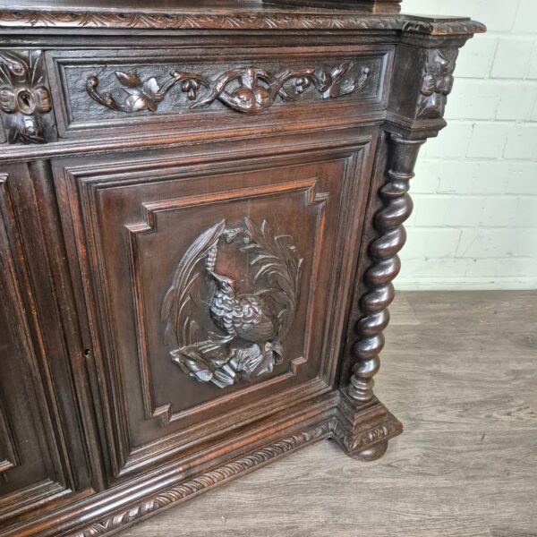 Vitrine Jachtkast Gründerzeit 1880 Eiken - Afbeelding 11