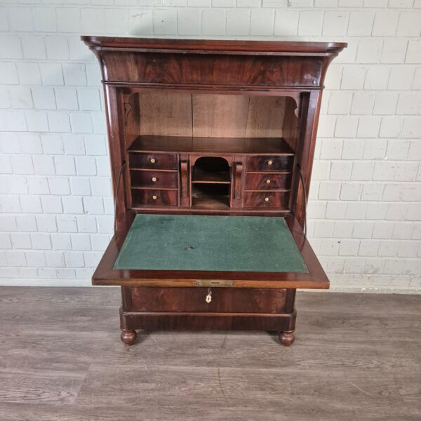 Secretaire Biedermeier 1840 Mahonie - Afbeelding 6