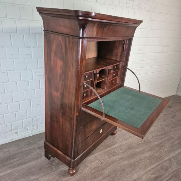 Secretaire Biedermeier 1840 Mahonie - Afbeelding 4