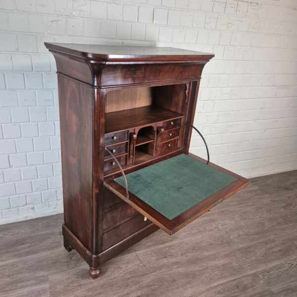 Secretaire Biedermeier 1840 Mahonie - Afbeelding 5