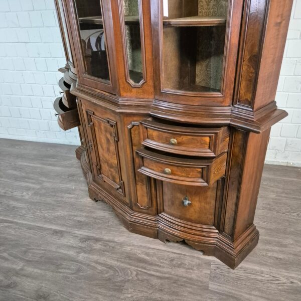 Vitrine Kast Neo-barok Noten1,90 m - Afbeelding 15