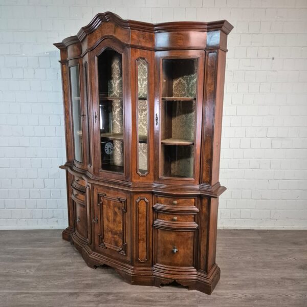 Vitrine Kast Neo-barok Noten1,90 m - Afbeelding 4