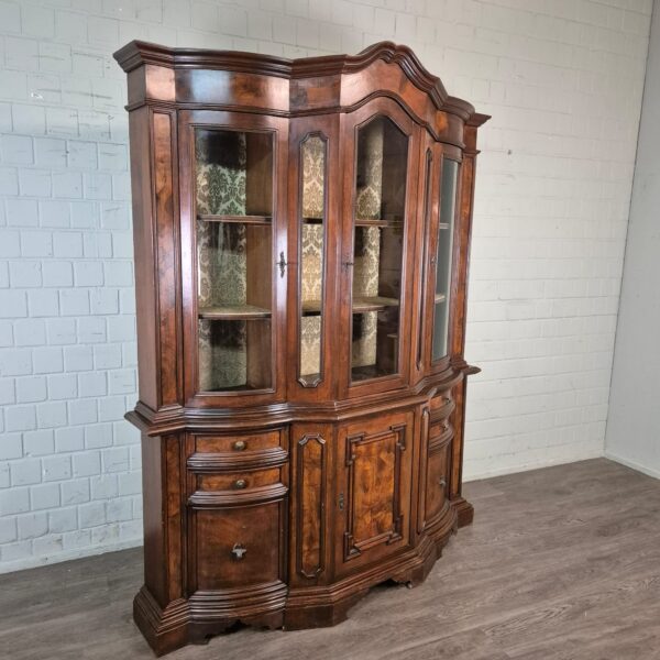 Vitrine Kast Neo-barok Noten1,90 m - Afbeelding 2