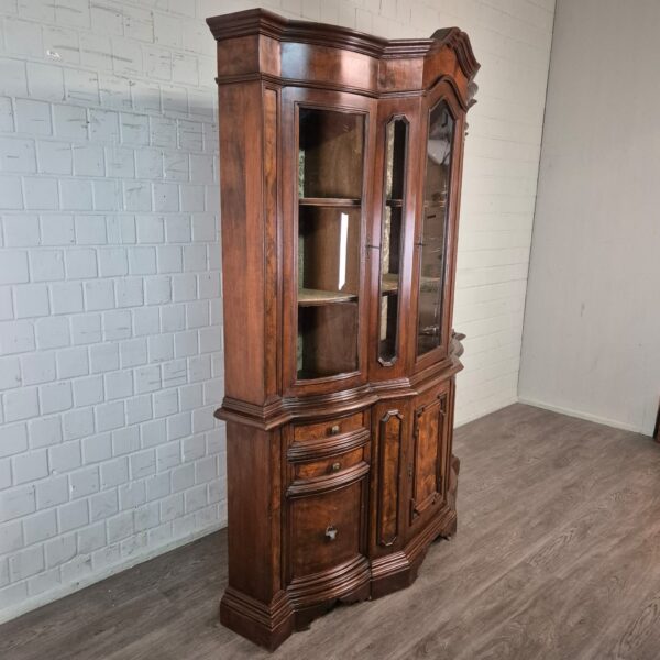 Vitrine Kast Neo-barok Noten1,90 m - Afbeelding 3