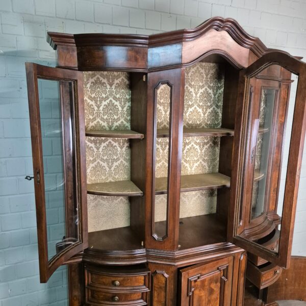 Vitrine Kast Neo-barok Noten1,90 m - Afbeelding 11