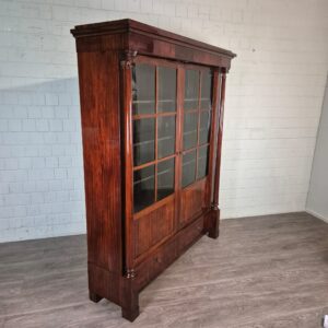 Vitrine Boekenkast Biedermeier 1820 Mahonie