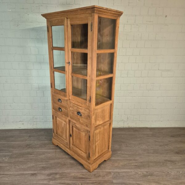 Vitrine Boekenkast Teak 1,00 m - Afbeelding 3