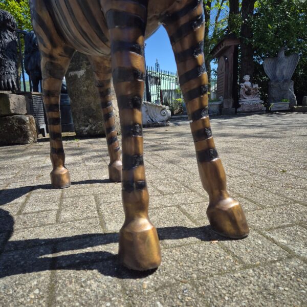 Beeld Decoratie Zebra 1,04 m Brons - Afbeelding 22