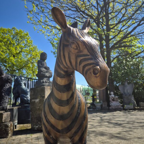 Beeld Decoratie Zebra 1,04 m Brons - Afbeelding 21