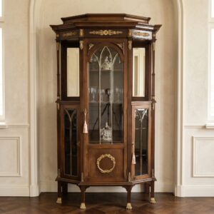 Vitrine Servieskast Jugendstil 1900 Mahonie
