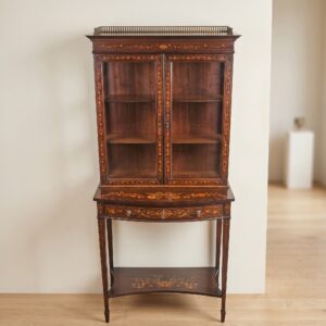 Vitrine Biedermeier 1850 Mahonie