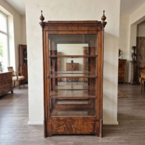 Vitrine Servieskast Biedermeier 1850 Mahonie