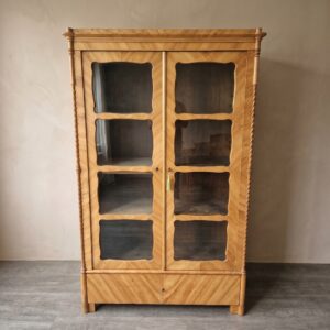 Vitrine Boekenkast Biedermeier 1850 Kersen