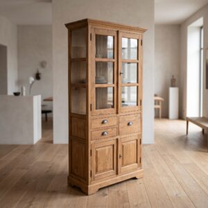 Vitrine Boekenkast Teak 1,00 m