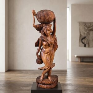 Beeld Vrouw Teak 1,02 m