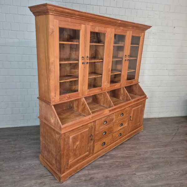 Winkelkast Kruidenierskast Teak 2,15 m - Afbeelding 2