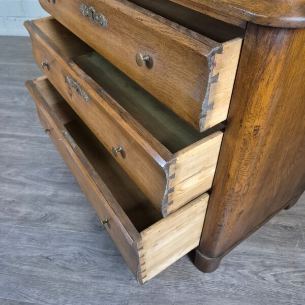 Commode Biedermeier 1850 Eiken - Afbeelding 7