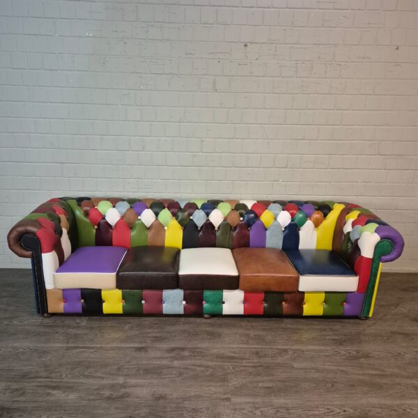 Chesterfield Bank Leder Model Carnaval 2,90 m - Afbeelding 2