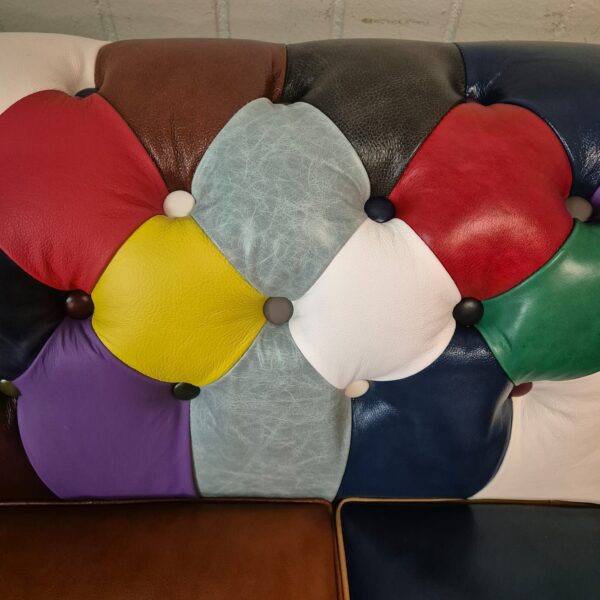 Chesterfield Bank Leder Model Carnaval 2,90 m - Afbeelding 6