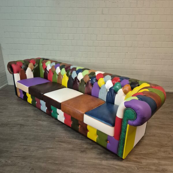Chesterfield Bank Leder Model Carnaval 2,90 m - Afbeelding 3