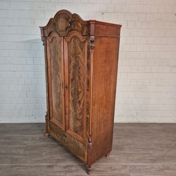 Kast Kledingkast Louis Philippe 1860 Mahonie - Afbeelding 2
