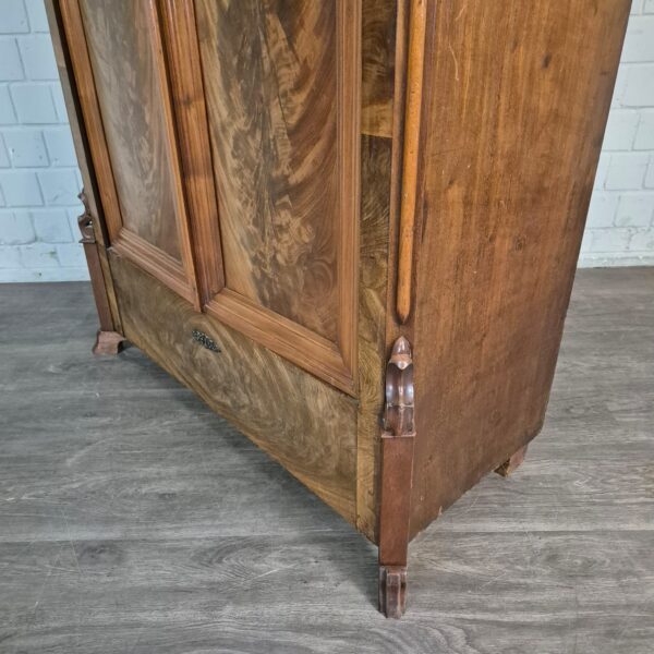 Kast Kledingkast Louis Philippe 1860 Mahonie - Afbeelding 7