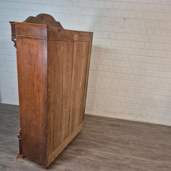 Kast Kledingkast Louis Philippe 1860 Mahonie - Afbeelding 13