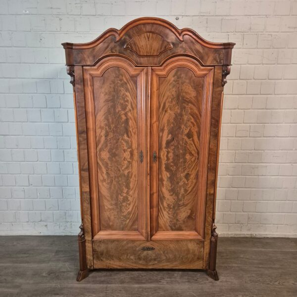 Kast Kledingkast Louis Philippe 1860 Mahonie - Afbeelding 3