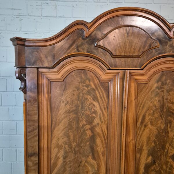 Kast Kledingkast Louis Philippe 1860 Mahonie - Afbeelding 4