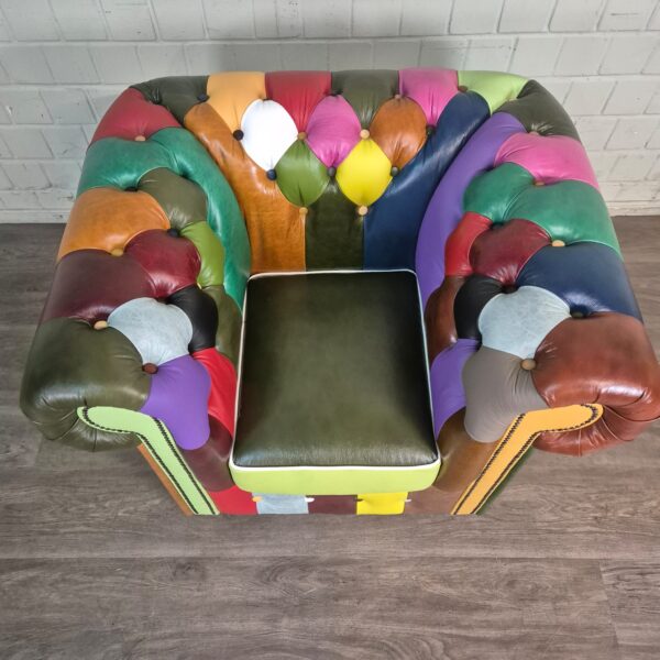 Chesterfield Fauteuil Leder Model Carnaval - Afbeelding 4