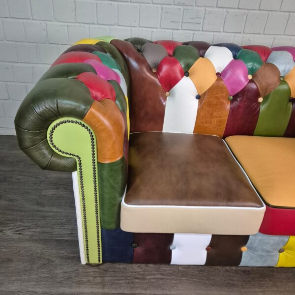 Chesterfield Bank Leder Model CarnAval 1,63 m - Afbeelding 5