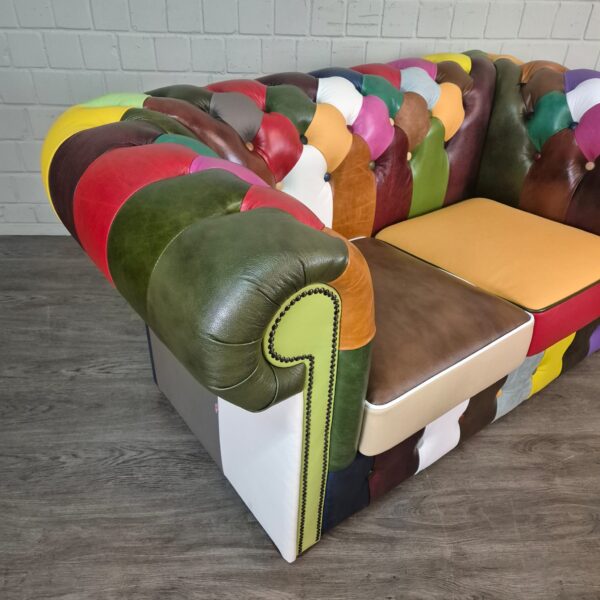 Chesterfield Bank Leder Model CarnAval 1,63 m - Afbeelding 4