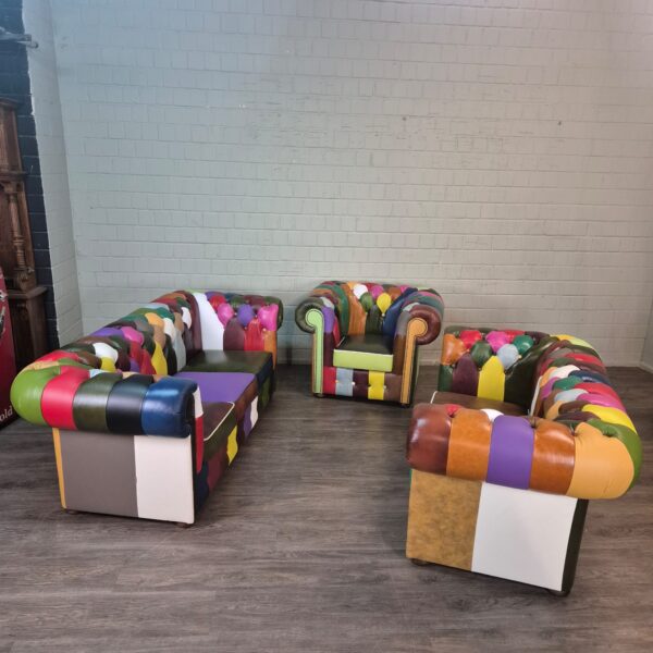 Chesterfield Bankstel Model Carnaval 3-2-1 Leder - Afbeelding 2