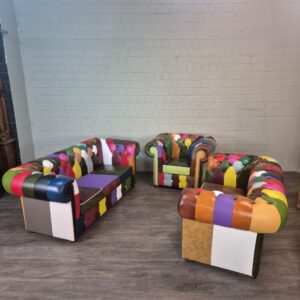Chesterfield Bankstel Model Carnaval 3-2-1 Leder