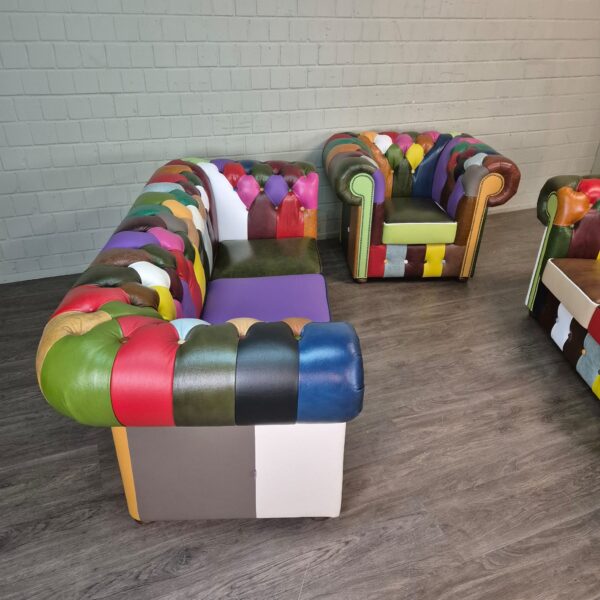 Chesterfield Bankstel Model Carnaval 3-2-1 Leder - Afbeelding 3