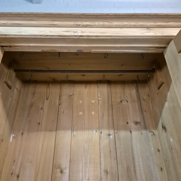 Kast Kledingkast Jugendstil 1900 Grenen - Afbeelding 9