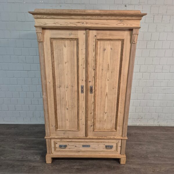 Kast Kledingkast Jugendstil 1900 Grenen - Afbeelding 2