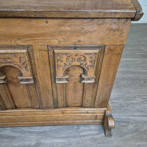 Dekenkist Kist Barok 1780 Eiken - Afbeelding 11