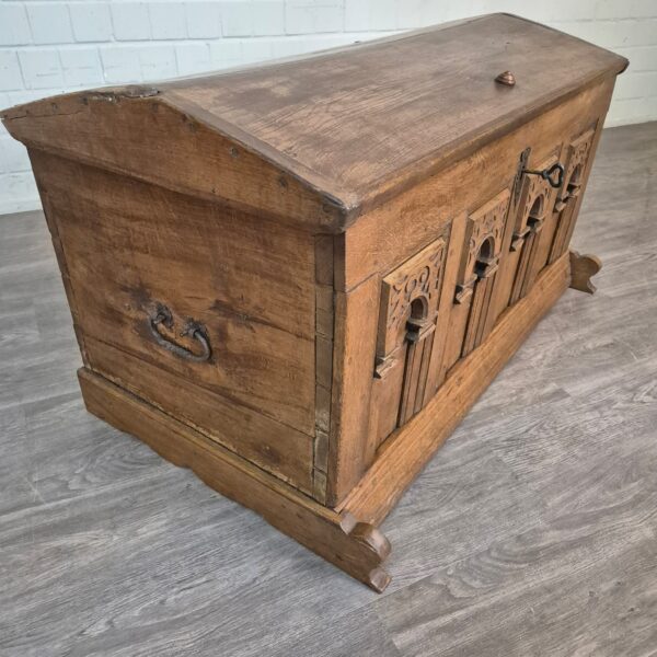 Dekenkist Kist Barok 1780 Eiken - Afbeelding 4