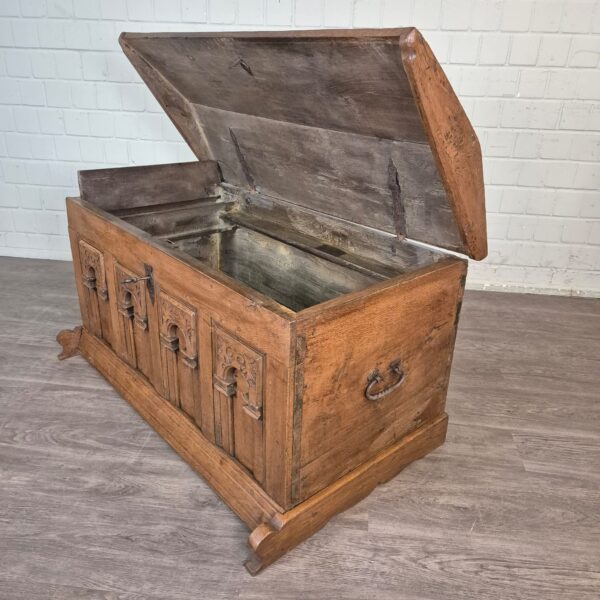 Dekenkist Kist Barok 1780 Eiken - Afbeelding 15